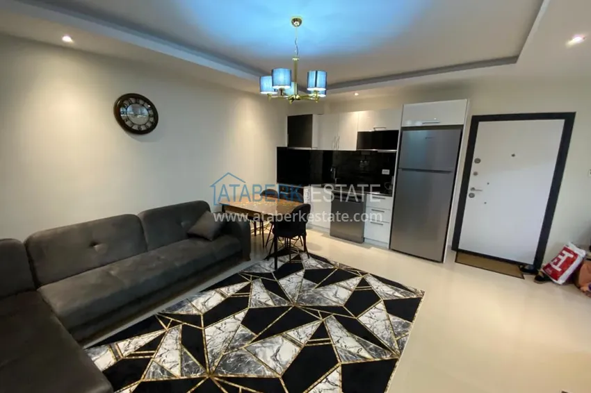 Purchase Furnished one-bedroom apartment in a residence with hotel infrastructure — Alanya, Avsallar district 1 