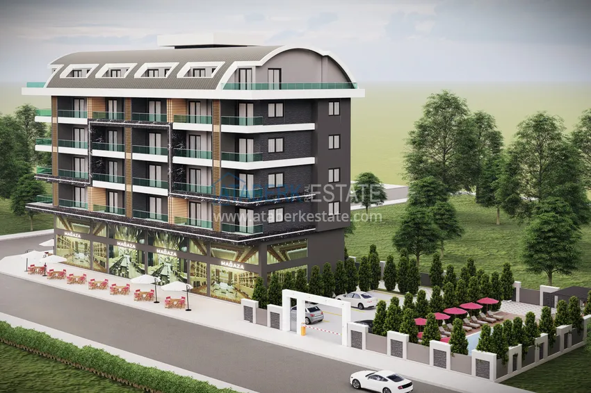 Complex under construction in Kargicak district, Alanya — investment property directly from the developer 1