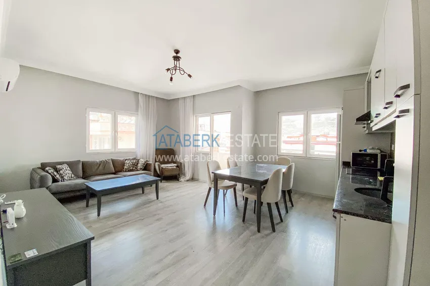 Purchase  3+1 linear apartment with furniture in Oba, Alanya  1 