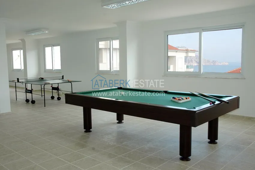Furnished 2+1 apartment with sea view, suitable for a residence permit - Alanya center, Cleopatra beach area 26 