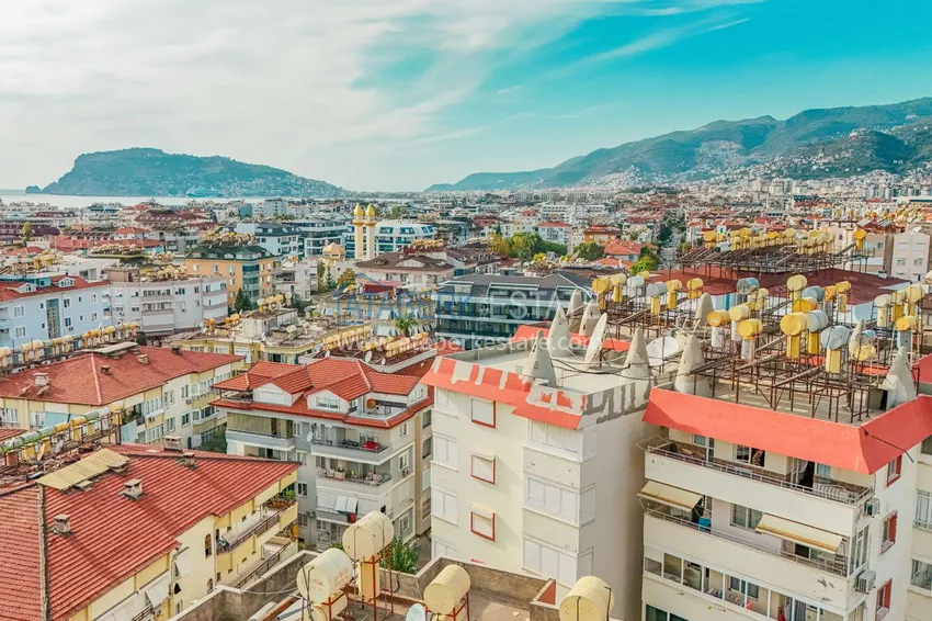 3+1 linear apartment with furniture in Oba, Alanya  1 