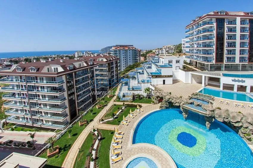 Turnkey three-room apartment in Alanya, Oba district in a premium residence 2 