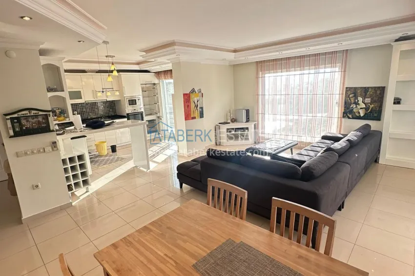 Purchase Real estate for a residence permit. Furnished duplex penthouse in Alanya, Cikcilli district 2 