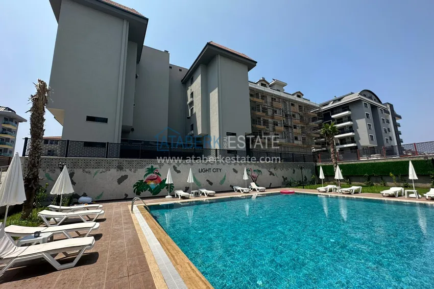 Turnkey one-bedroom apartment in a comfort-class complex — second coastline, Kargicak district, Alanya  2 