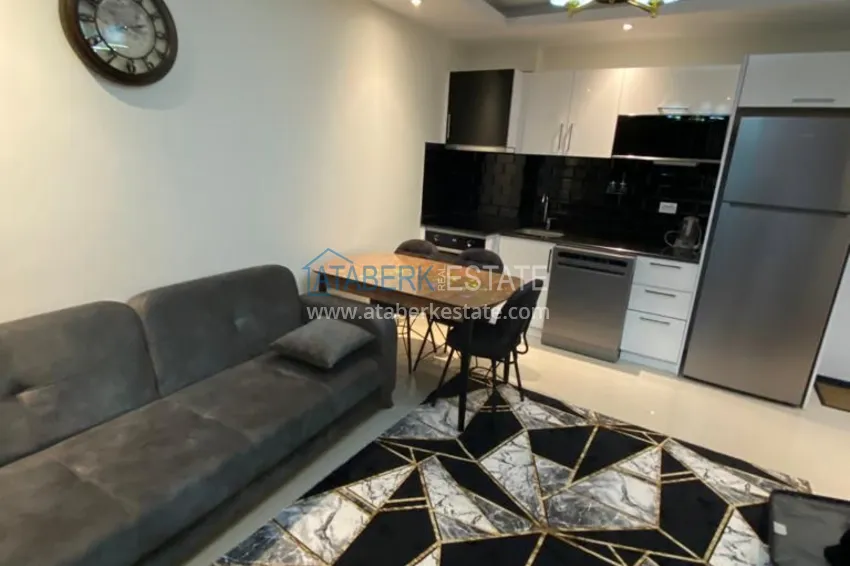 Purchase Furnished one-bedroom apartment in a residence with hotel infrastructure — Alanya, Avsallar district 2 