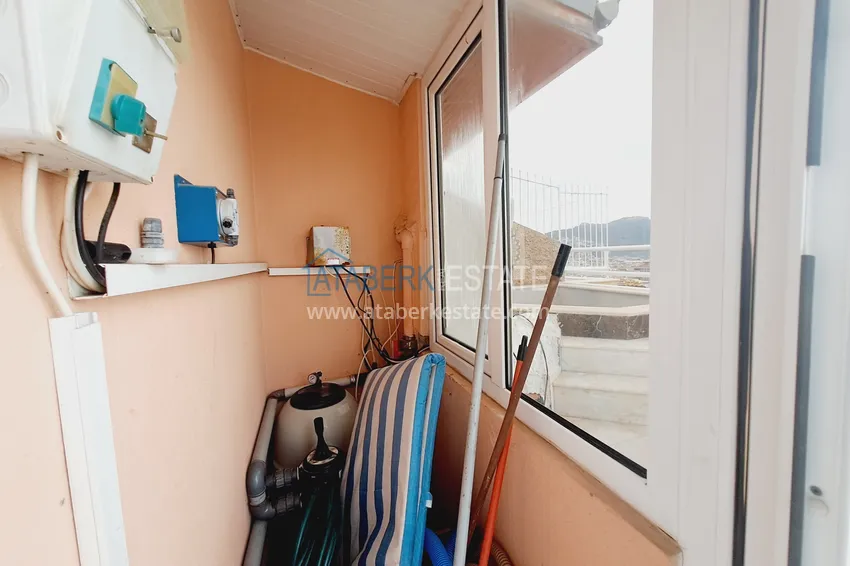 Purchase  Duplex in the center of Alanya - suitable for a residence permit, with furniture and a jacuzzi on the outdoor terrace  33 