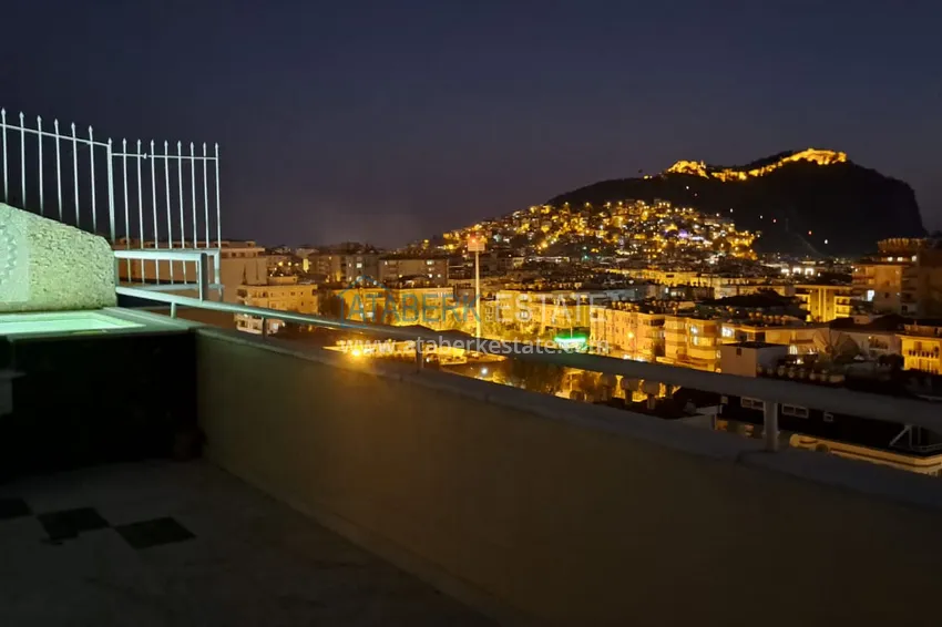 Purchase  Duplex in the center of Alanya - suitable for a residence permit, with furniture and a jacuzzi on the outdoor terrace  34 