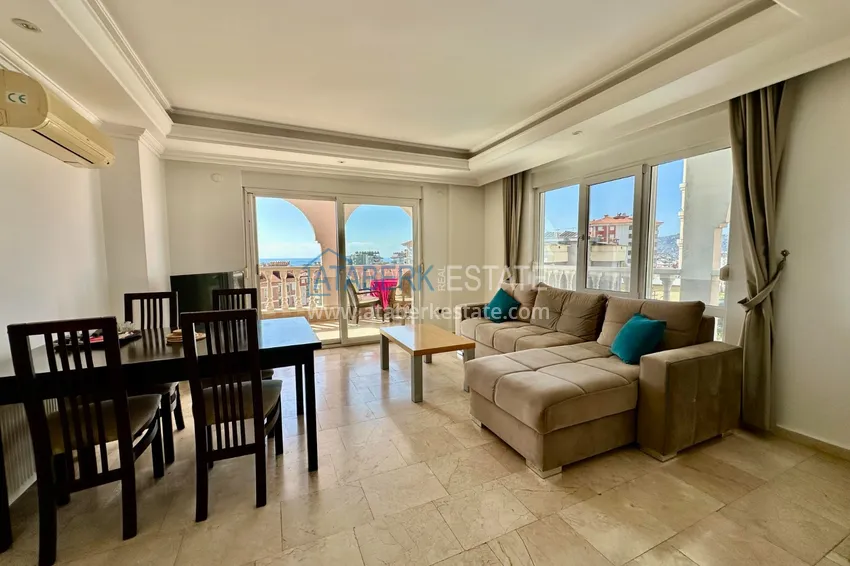 Purchase  Real estate for a residence permit! Two bedroom apartment with sea view in Alanya, Cikcilli district 3 