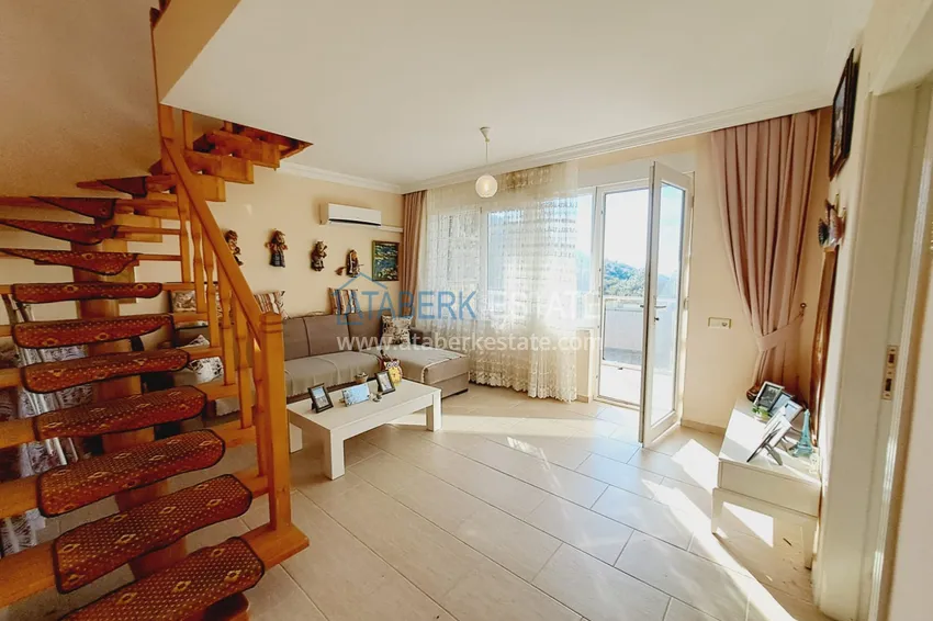 Purchase Furnished townhouse with panoramic views in Alanya, Kargicak district 3 
