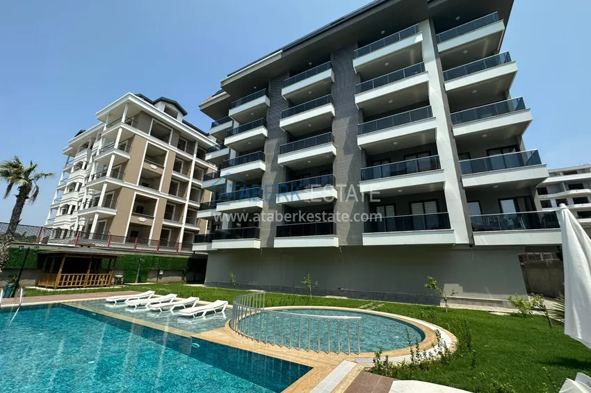 Turnkey one-bedroom apartment in a comfort-class complex — second coastline, Kargicak district, Alanya  3 