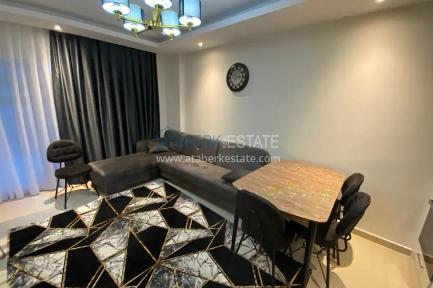 Purchase Furnished one-bedroom apartment in a residence with hotel infrastructure — Alanya, Avsallar district 3 