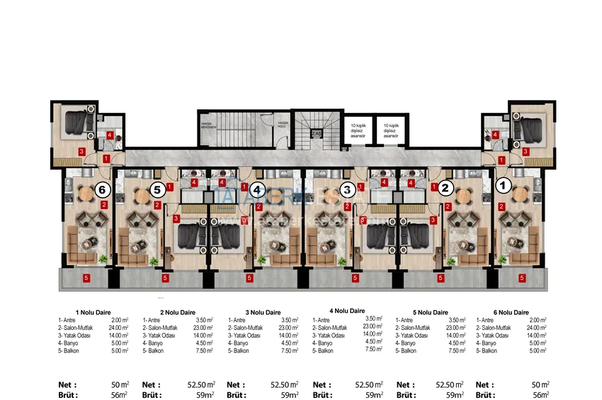 Buy cheap Complex under construction in Kargicak district, Alanya — investment property directly from the developer 4