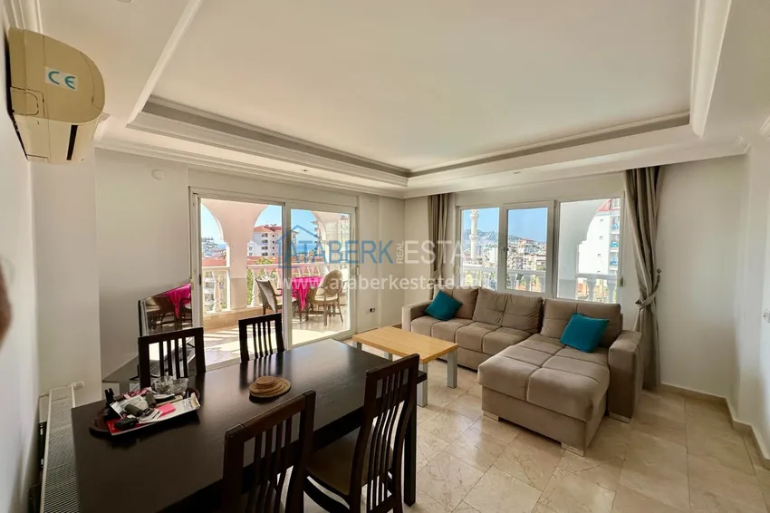 Purchase  Real estate for a residence permit! Two bedroom apartment with sea view in Alanya, Cikcilli district 4 