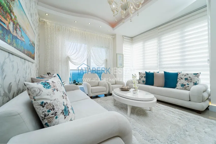 Purchase  Duplex penthouse in Kestel area, furnished — first coastline  4 