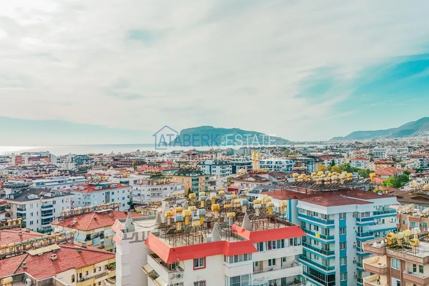 3+1 linear apartment with furniture in Oba, Alanya  4 