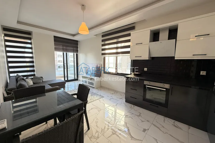 Purchase  Turnkey one-bedroom apartment in a comfort-class complex — second coastline, Kargicak district, Alanya  4 