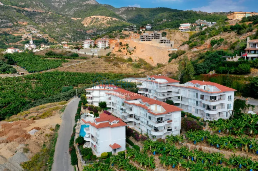 Real estate for a residence permit. Furnished duplex penthouse in Alanya, Cikcilli district 5 