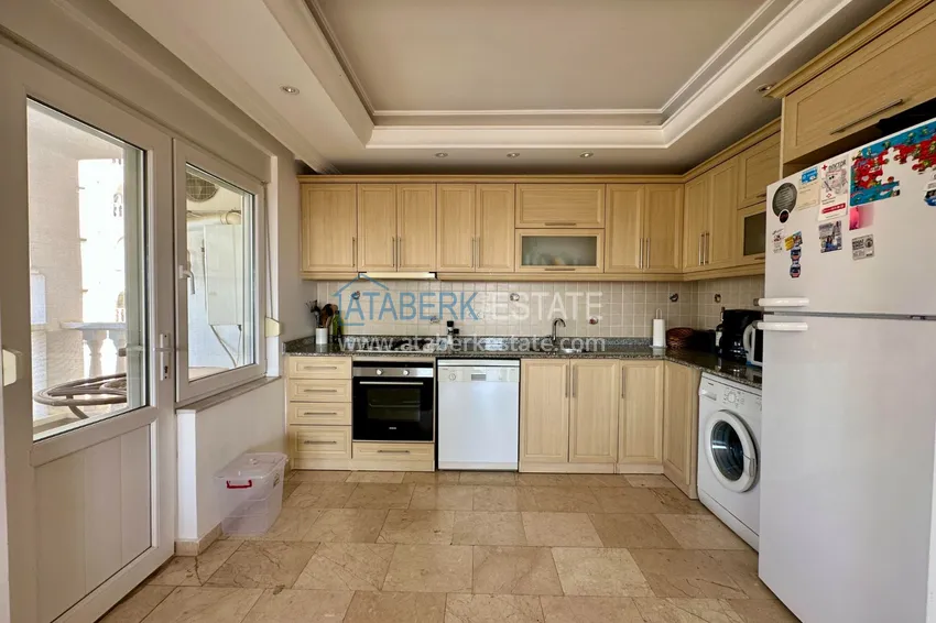 Purchase  Real estate for a residence permit! Two bedroom apartment with sea view in Alanya, Cikcilli district 6 