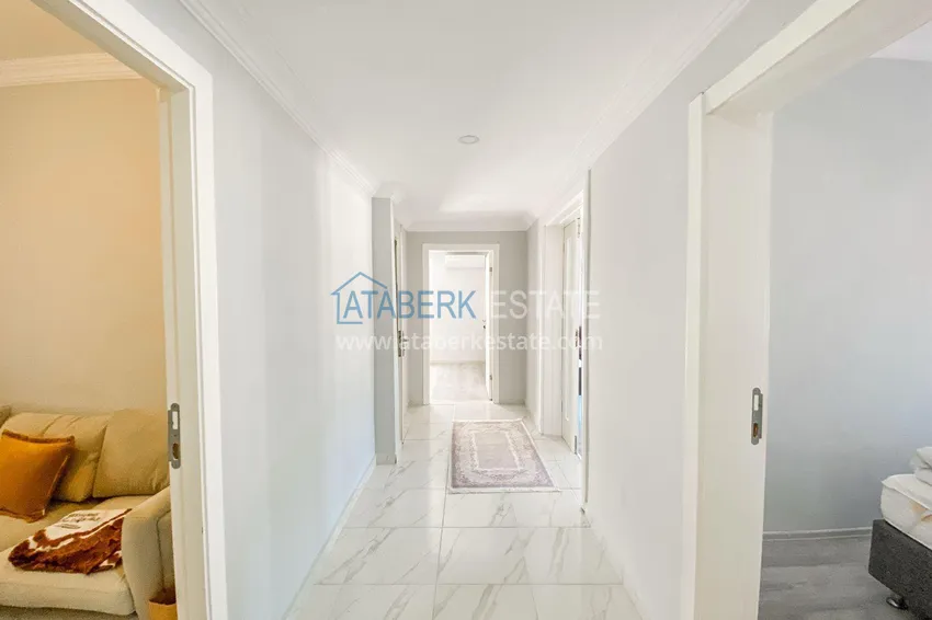 Purchase  3+1 linear apartment with furniture in Oba, Alanya  5 