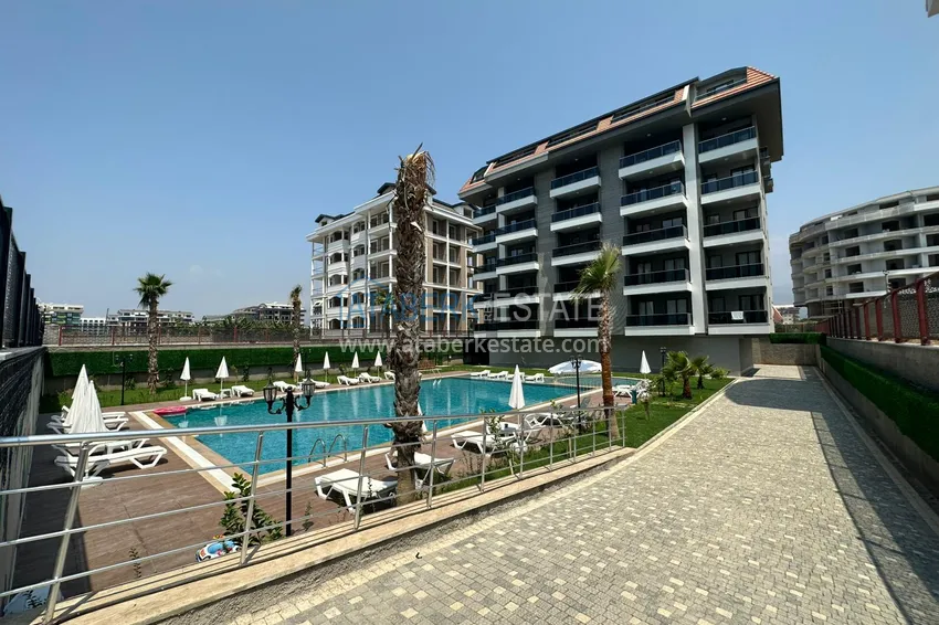 Turnkey one-bedroom apartment in a comfort-class complex — second coastline, Kargicak district, Alanya  5 
