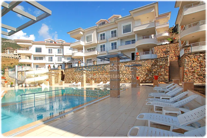 Real estate for a residence permit. Furnished duplex penthouse in Alanya, Cikcilli district 6 