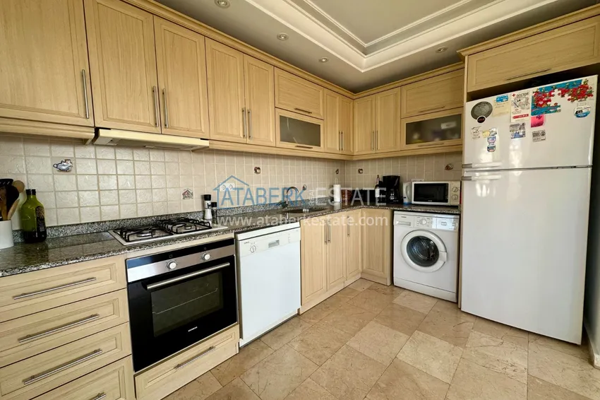 Purchase  Real estate for a residence permit! Two bedroom apartment with sea view in Alanya, Cikcilli district 7 