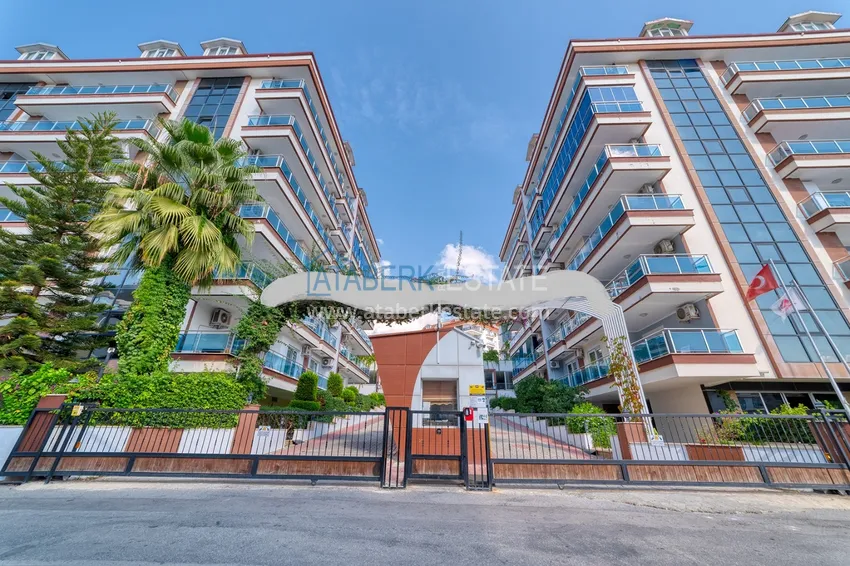 Turnkey three-room apartment in Alanya, Oba district in a premium residence 6 