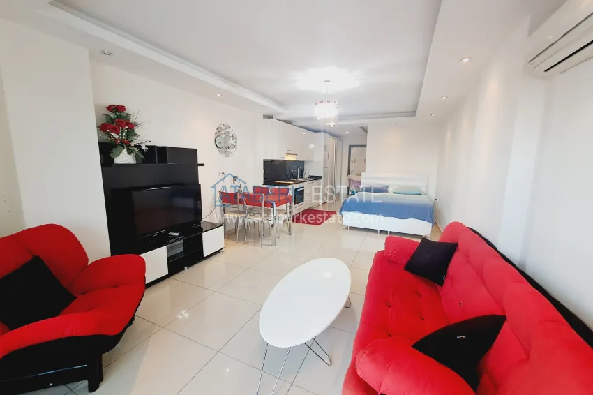Purchase Furnished studio apartment in a prestigious residential complex - Cikcilli district, Alanya 6 