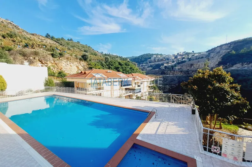 Furnished townhouse with panoramic views in Alanya, Kargicak district 7 