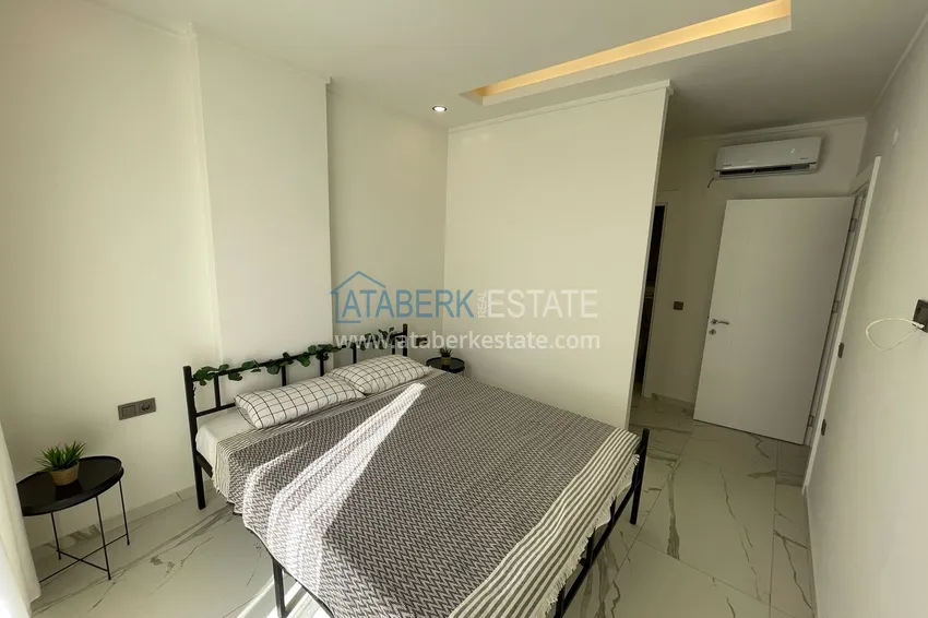 Purchase  Furnished 2+1 apartment in a comfortable complex — Alanya, Avsallar district 8 