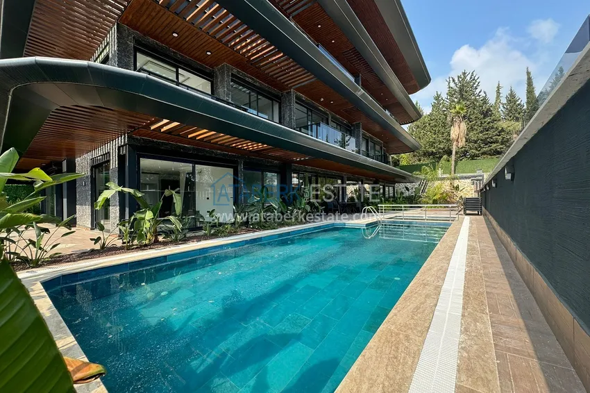 Three-room apartment with access to the garden in a luxury complex — Alanya city center, Büyühasbahce district 10 