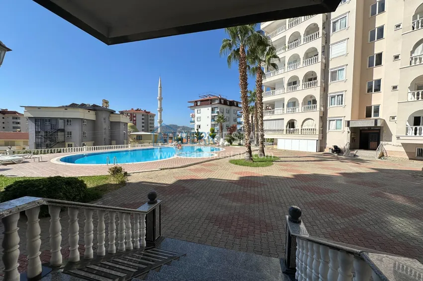 Real estate for a residence permit! Two bedroom apartment with sea view in Alanya, Cikcilli district 8 