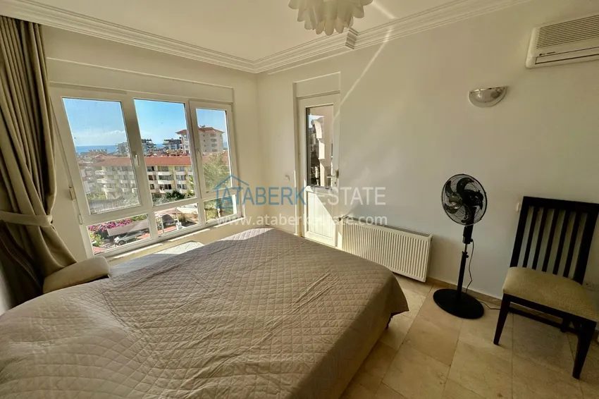 Purchase  Real estate for a residence permit! Two bedroom apartment with sea view in Alanya, Cikcilli district 9 