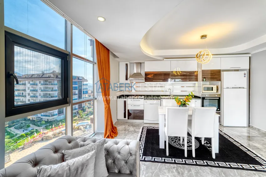 Purchase  Turnkey three-room apartment in Alanya, Oba district in a premium residence 8 