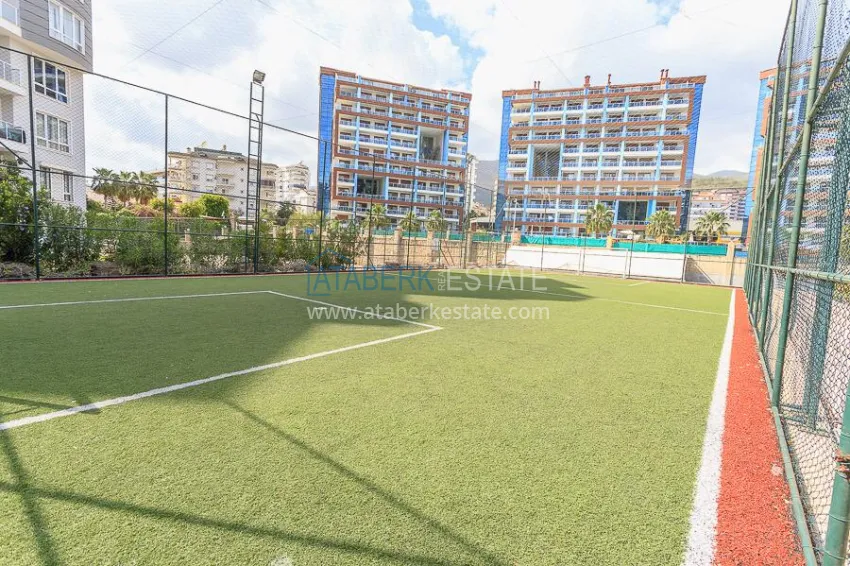 Furnished studio apartment in a prestigious residential complex - Cikcilli district, Alanya 9 