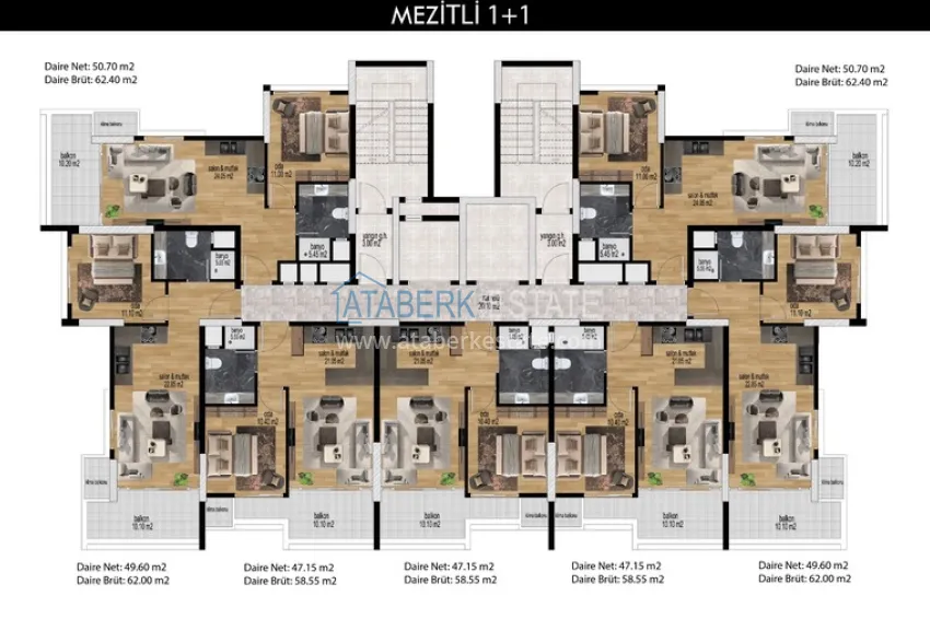Buy cheap One bedroom apartment from an investor in Mersin, Mezitli district 1 