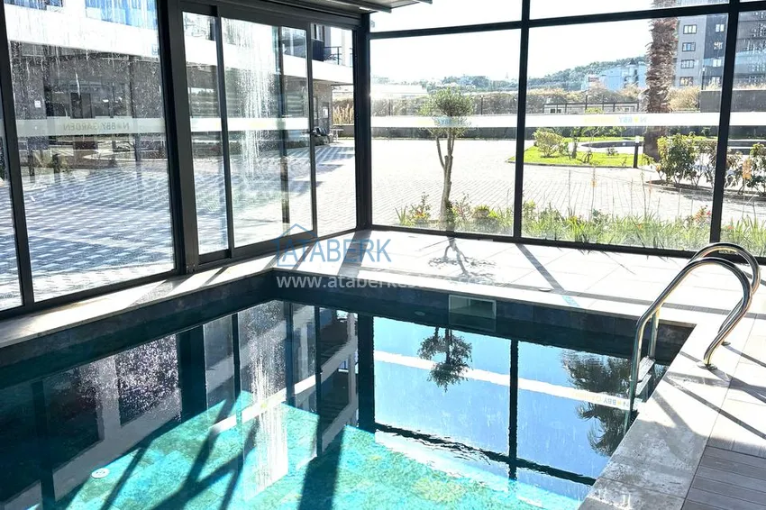 Long term rent! 1+1 apartment in a comfort complex, Avsallar Alanya district No. 28 10 