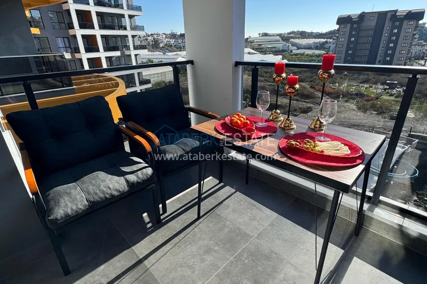 Purchase Long term rent! 1+1 apartment in a comfort complex, Avsallar Alanya district No. 28 14 