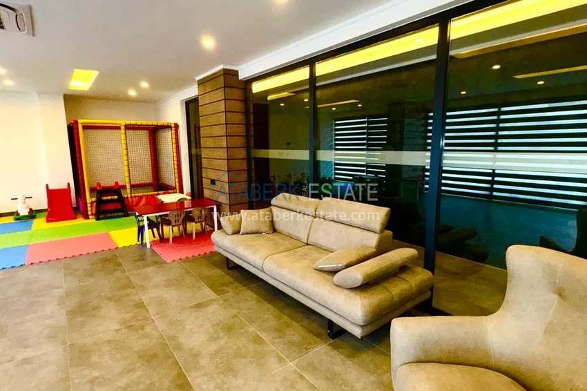 Long term rent! 1+1 apartment in a comfort complex, Avsallar Alanya district No. 28 14 