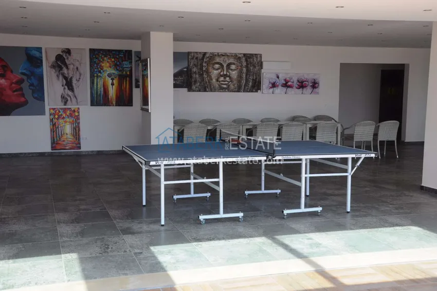 Two-bedroom apartment with furniture and panoramic views in Cikcilli Alanya 19 