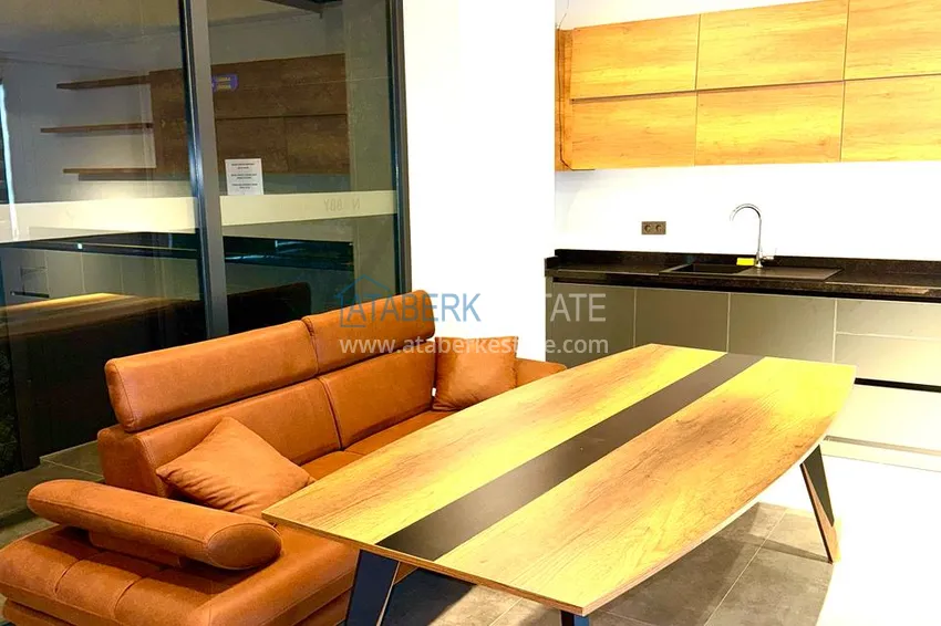 Long term rent! 1+1 apartment in a comfort complex, Avsallar Alanya district No. 28 18 