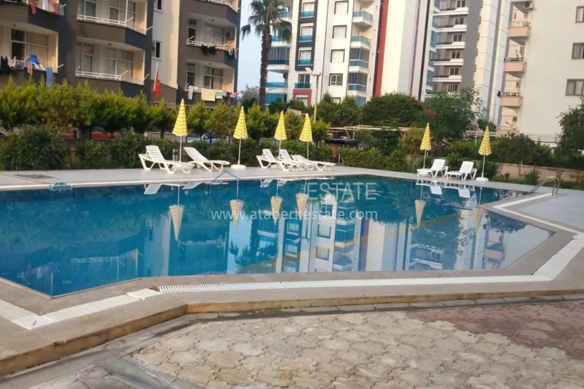 Turnkey one-bedroom apartment with sea view in a modern complex — Mersin, Kargypinari 1