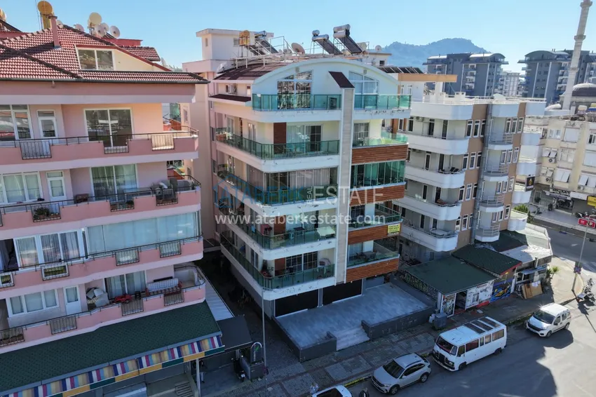 One bedroom apartment with furniture in the center of Alanya. Real estate with a residence permit 1 