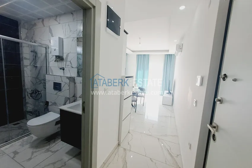 Purchase Turnkey one-bedroom apartment directly from the owner in Alanya Avsallar district 1 
