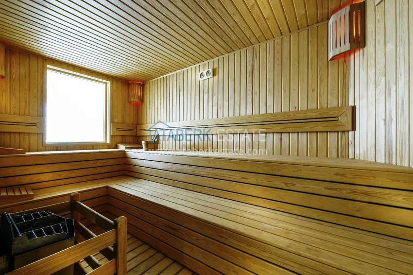 Two-bedroom apartment with furniture and panoramic views in Cikcilli Alanya 23 