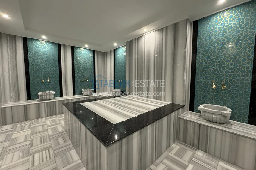 Long term rent! 1+1 apartment in a comfort complex, Avsallar Alanya district No. 28 24 