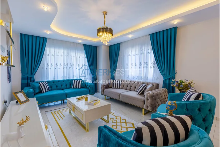 Purchase  Linear 3+1 apartment with luxurious furniture in a cozy complex — Alanya, Mahmutlar district 3 