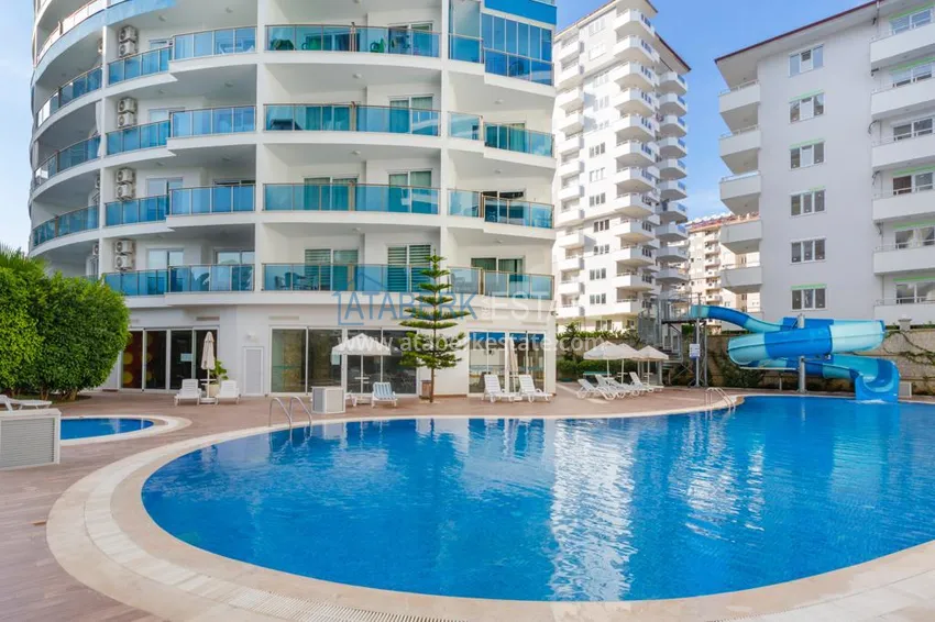 Fully equipped 1+1 apartment for rent — Alanya, Mahmutlar B6 4 