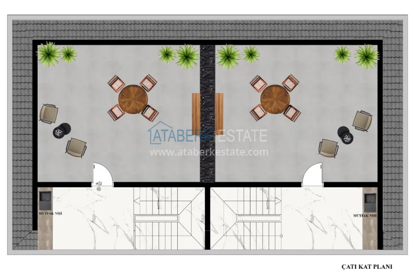 Buy cheap Two-level Twin Villa in an elite eco-complex — Kargicak district, Alanya 4 