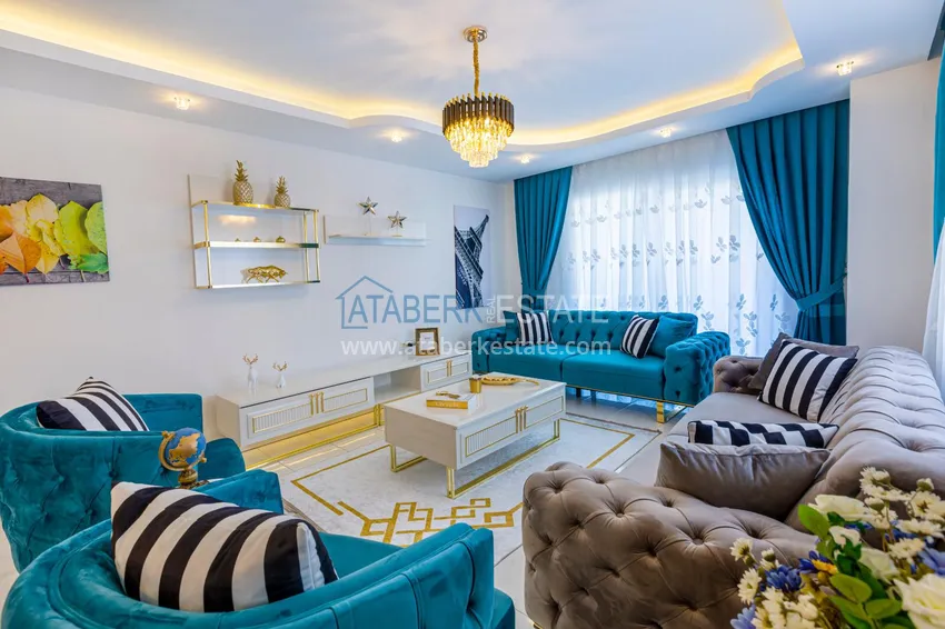 Purchase  Linear 3+1 apartment with luxurious furniture in a cozy complex — Alanya, Mahmutlar district 5 